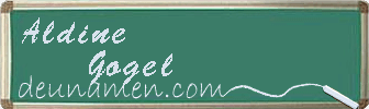 Aldine Gogel Visitenkarte